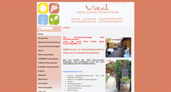 Desktop Screenshot of gesundheitszentrum-vital.de