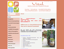 Tablet Screenshot of gesundheitszentrum-vital.de